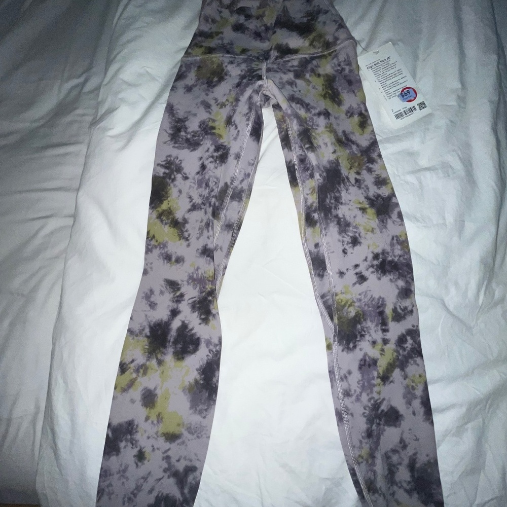 NWT lululemon align tie dye leggings size 2